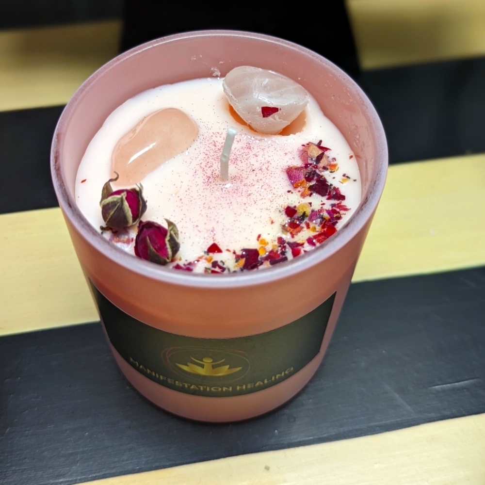 Libra healing zodiac candle